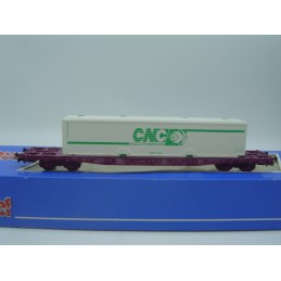 Wagon Porte-conteneur Jouef Avec Caisse CNC - Échelle HO - 666600 (n°3)