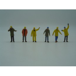 Preiser 6 figurines travaux...