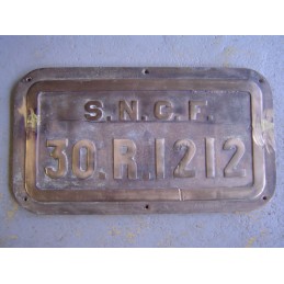 plaque tender 30 R 1212...