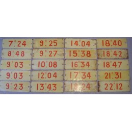 plaque tôle départ horaires...