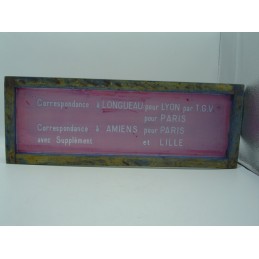 SNCF pochoir correspondance