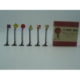 disque rouge 6 signaux...