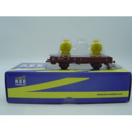 wagon plat sncf avec 2...