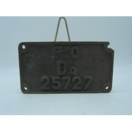 plaque P.O Dq 25727