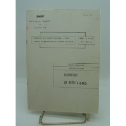 livret étude BB 15001 à 15065