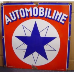Automobiline plaque émaillée