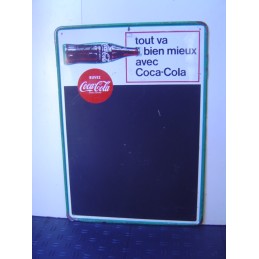 COCA COLA ardoise tôle...