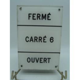 plaque signal carré 6