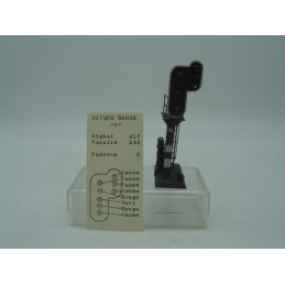 disque rouge signal 8 feux...