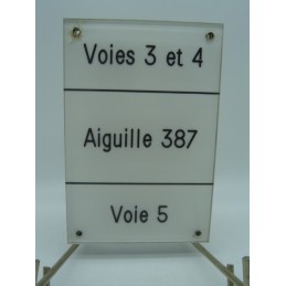 plaque aiguillage voie 3 et 4