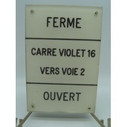plaque signal carré 16 voie 2