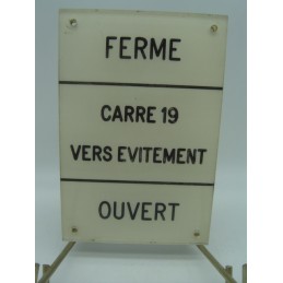 plaque signal carré 19