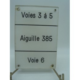 plaque aiguillage voies 3 à 5