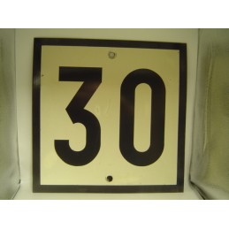 plaque 30 émaillée avec...