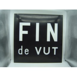 plaque plastique Fin de VUT