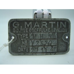 plaque G.Martin date du...